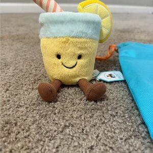 Jellycat Yellow Lemonade Plush with Brown Legs